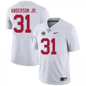 NCAA Men's Alabama Crimson Tide #31 Will Anderson Jr. Stitched College 2020 Nike Authentic White Football Jersey YC17W62OG